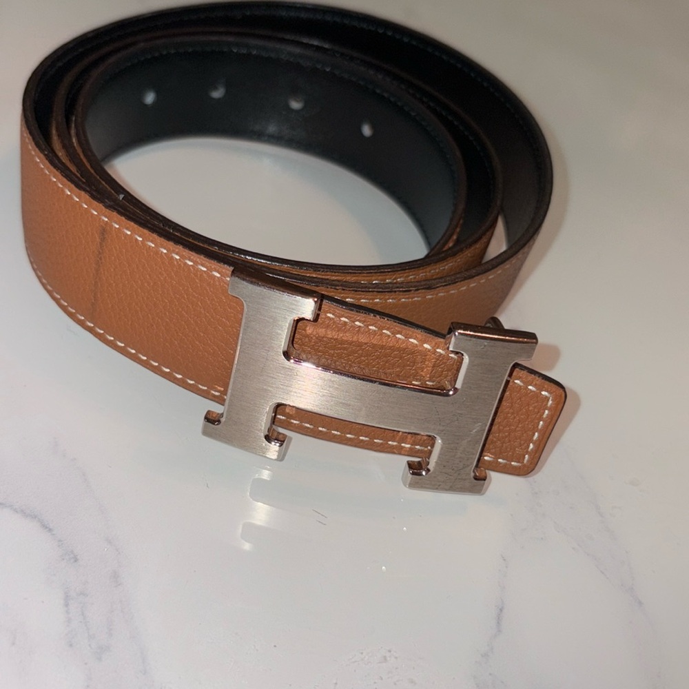 Reversible Hermes Belt